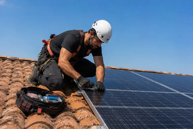 Maintenance et monitoring de panneaux solaires à Chabrillan